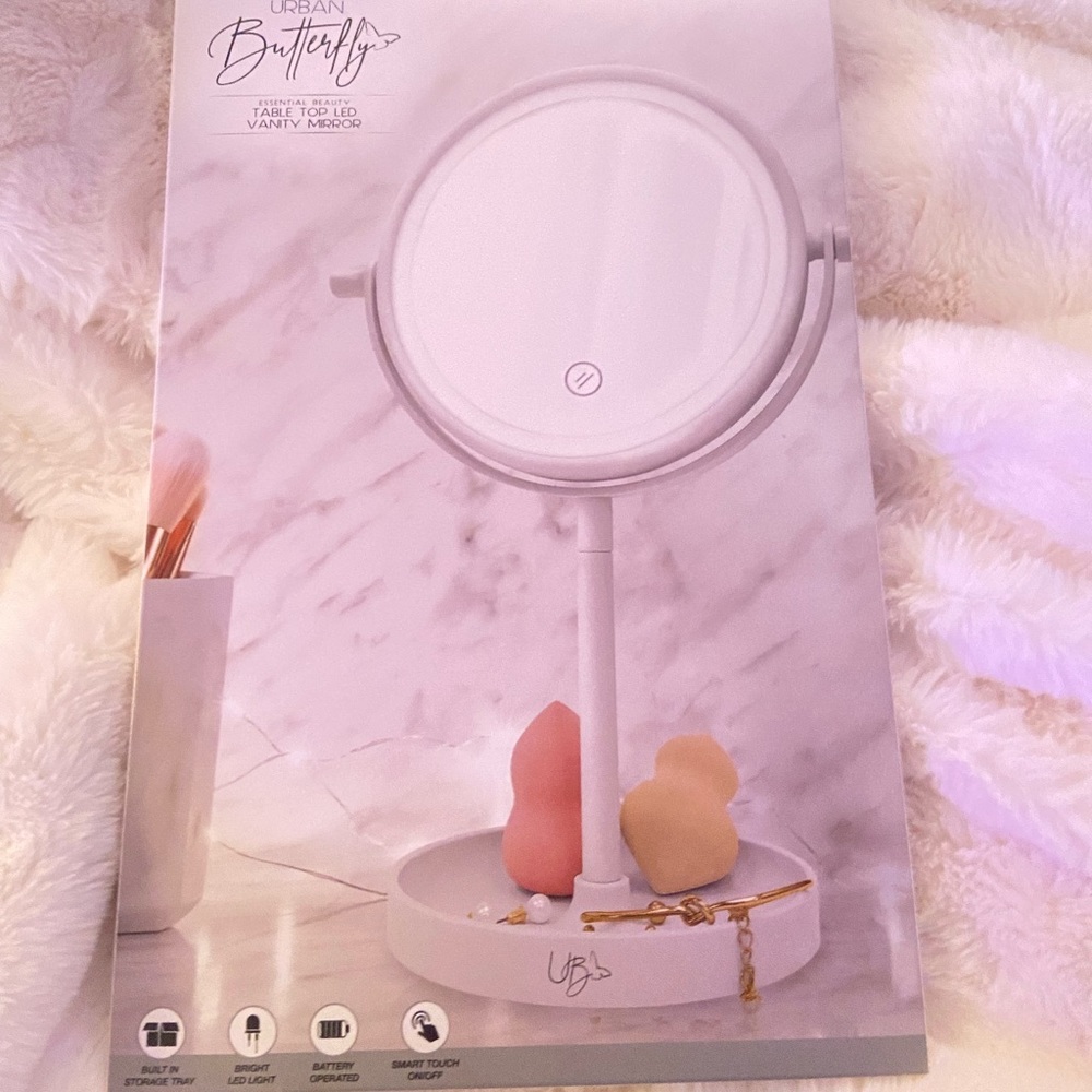 Small vanity top mirror